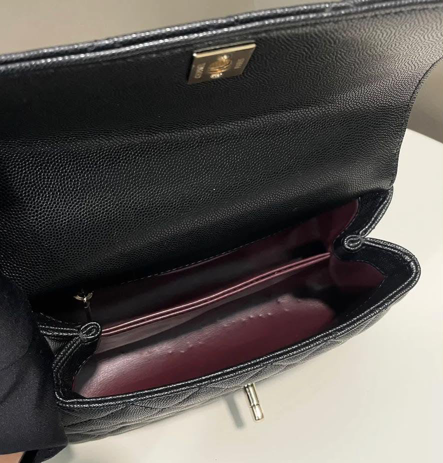 Chanel Quilted Coco handled Black Caviar 2022