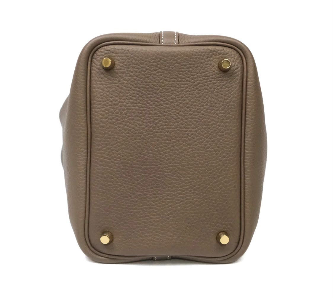 Hermès Picotin Lock 18 Etoupe 18 Clemence Gold Hardware