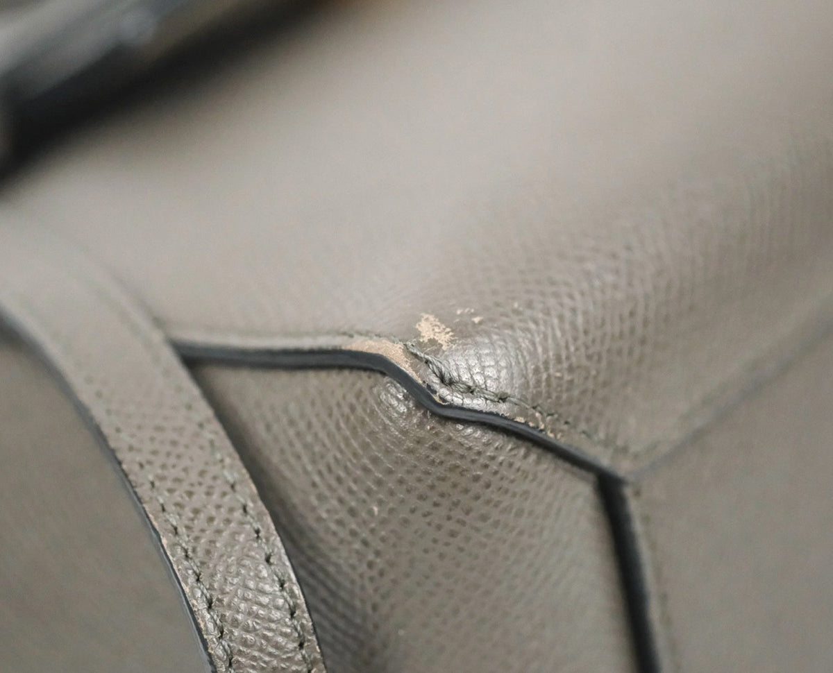 Celine nano belt bag grey grained calfskin