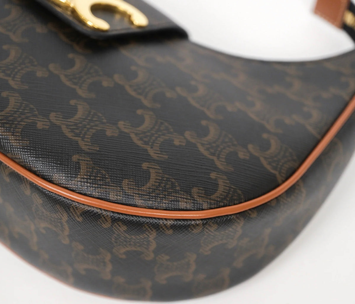Celine medium Ava triomphe bag canvas