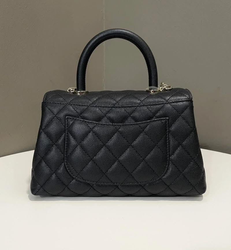 Chanel Quilted Coco handled Black Caviar 2022