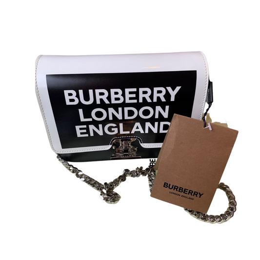 Burberry Leather logo shoulder bag