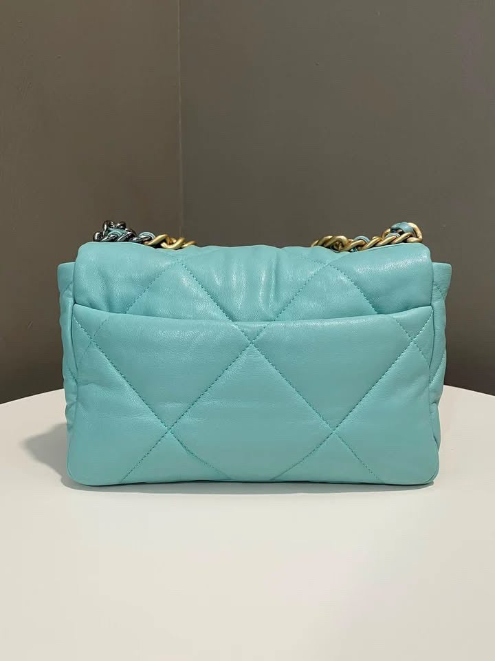 Chanel 19 Flap Bag Tiffany Blue