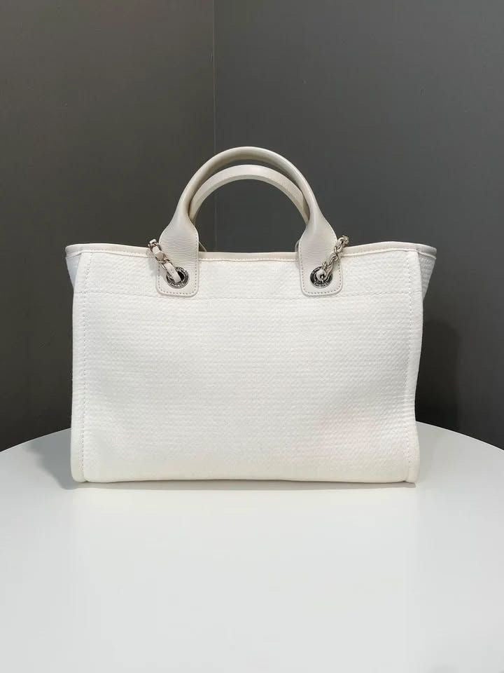 Chanel Deauville Tote Cream Ivory