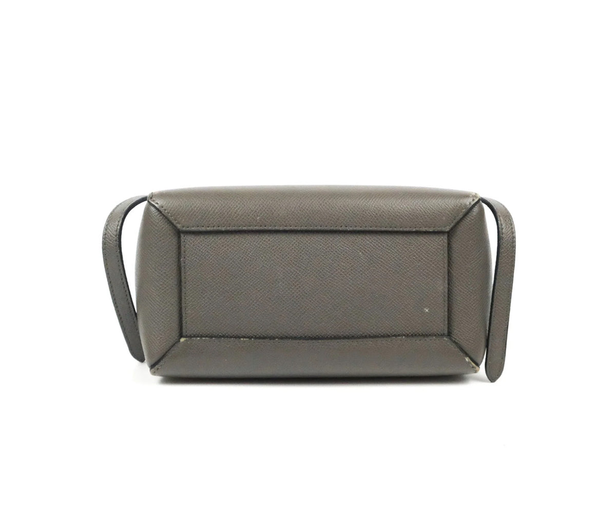 Celine nano belt bag grey grained calfskin
