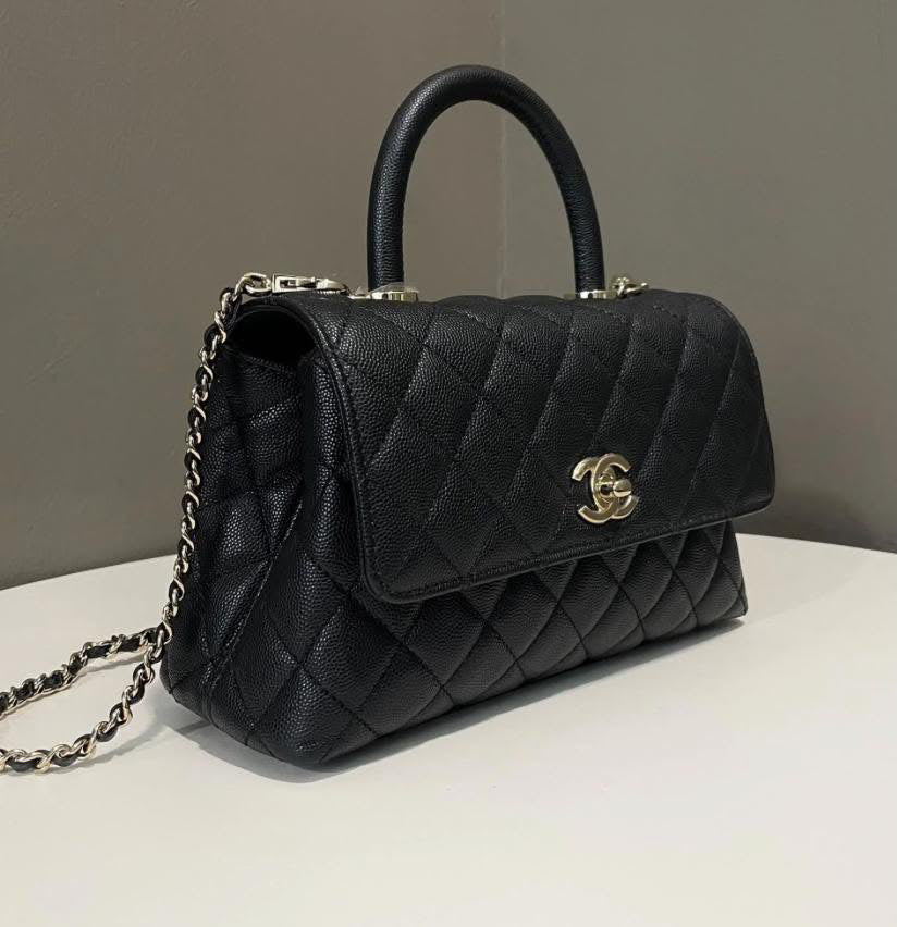Chanel Quilted Coco handled Black Caviar 2022