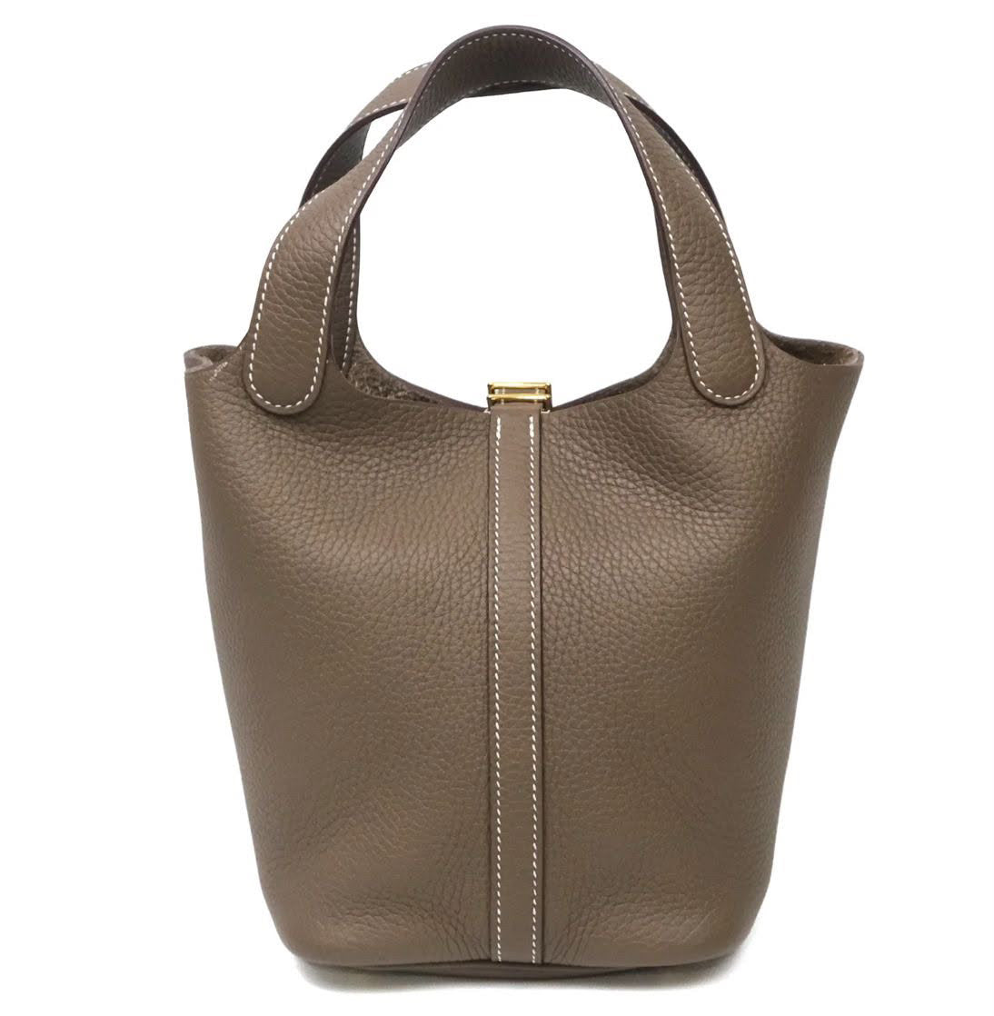 Hermès Picotin Lock 18 Etoupe 18 Clemence Gold Hardware