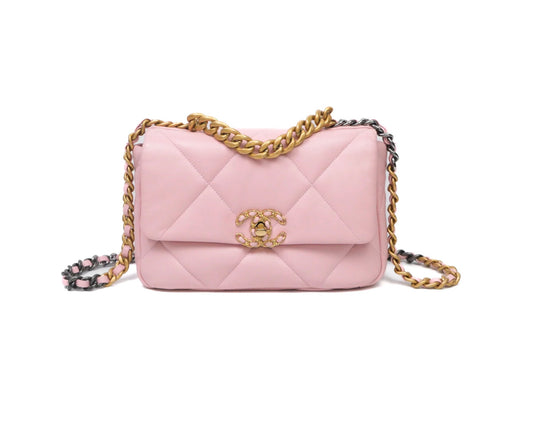 Chanel 19 small pink
