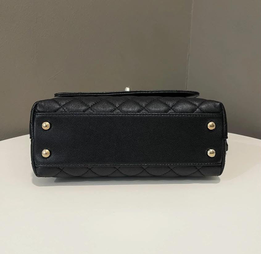 Chanel Quilted Coco handled Black Caviar 2022
