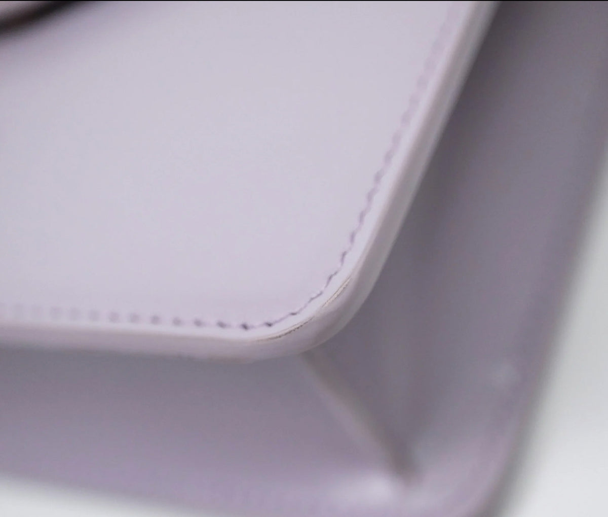 Celine margo wallet on chain in purple lavender shiny calfskin