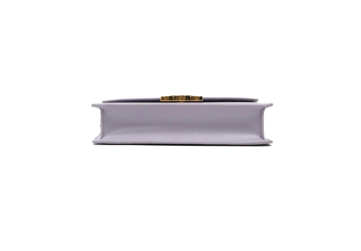 Celine margo wallet on chain in purple lavender shiny calfskin