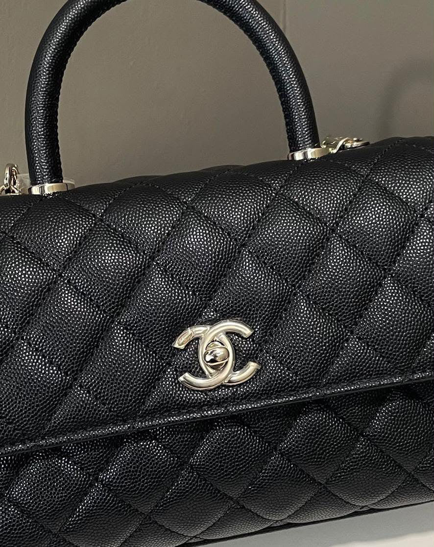 Chanel Quilted Coco handled Black Caviar 2022