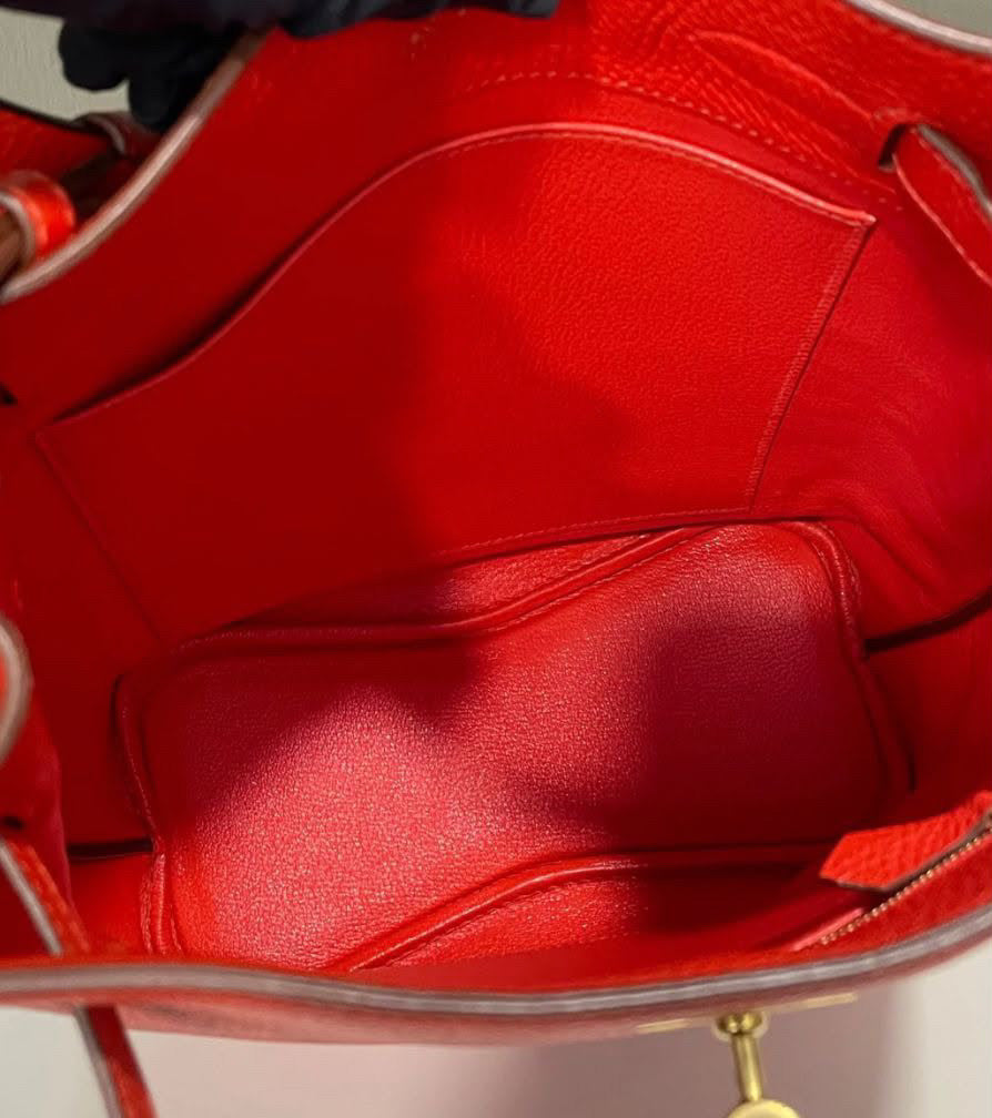 Hermes So Kelly 22 Rouge Pivoine Clemence