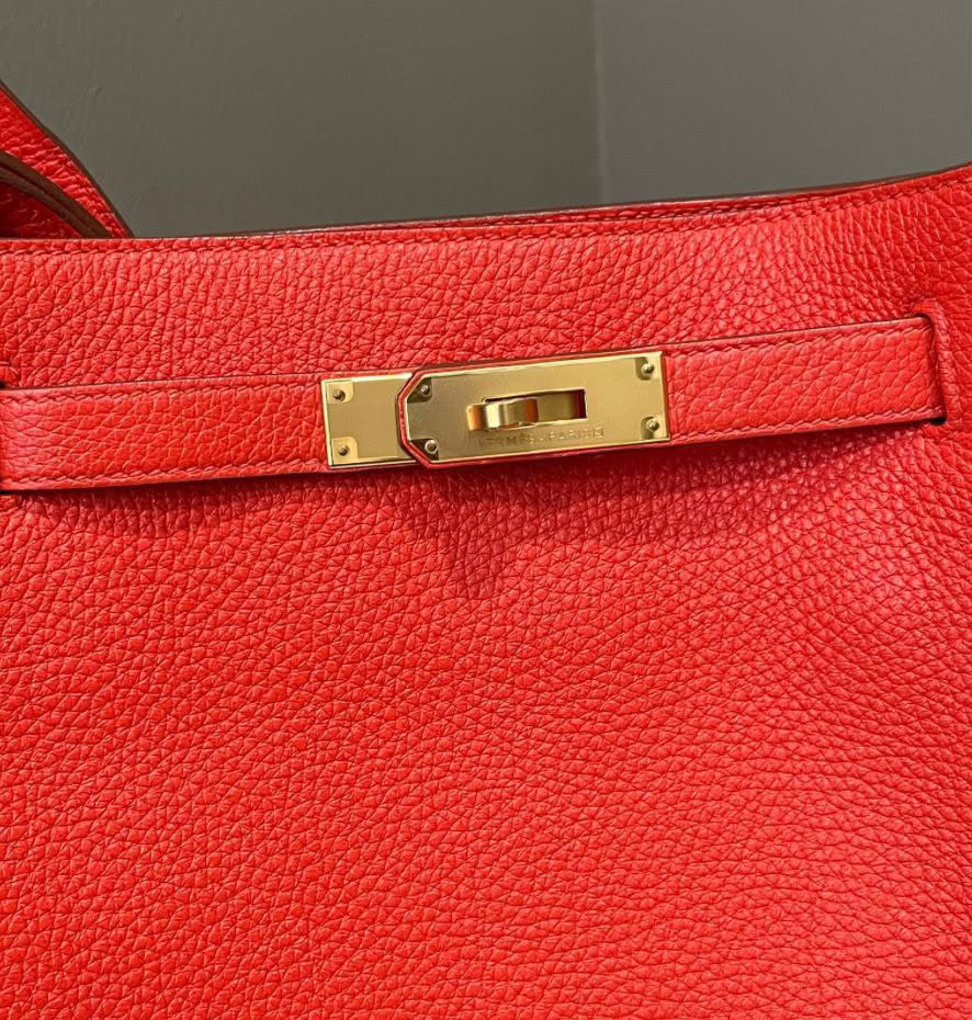 Hermes So Kelly 22 Rouge Pivoine Clemence