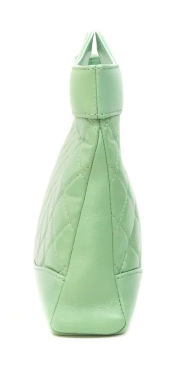 Chanel Mini 31 Green Shiny Lambskin Gold Hardware