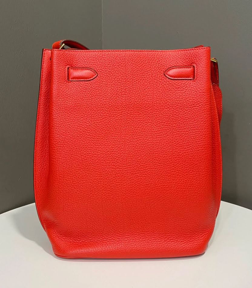 Hermes So Kelly 22 Rouge Pivoine Clemence