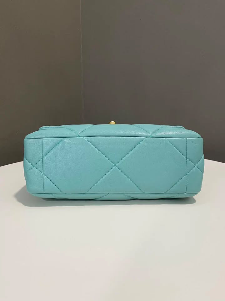 Chanel 19 Flap Bag Tiffany Blue