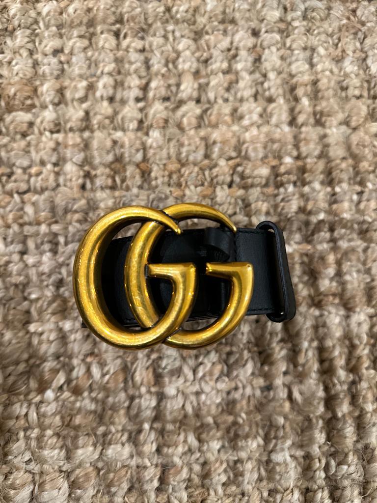 Gucci Logo Leather Belt