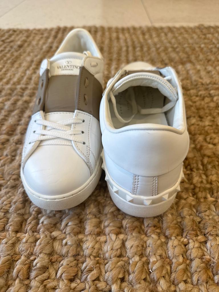 Valentino Calfskin Open Sneakers