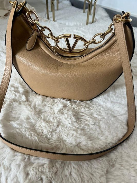 Valentino Moon Hobo Bag With Chain